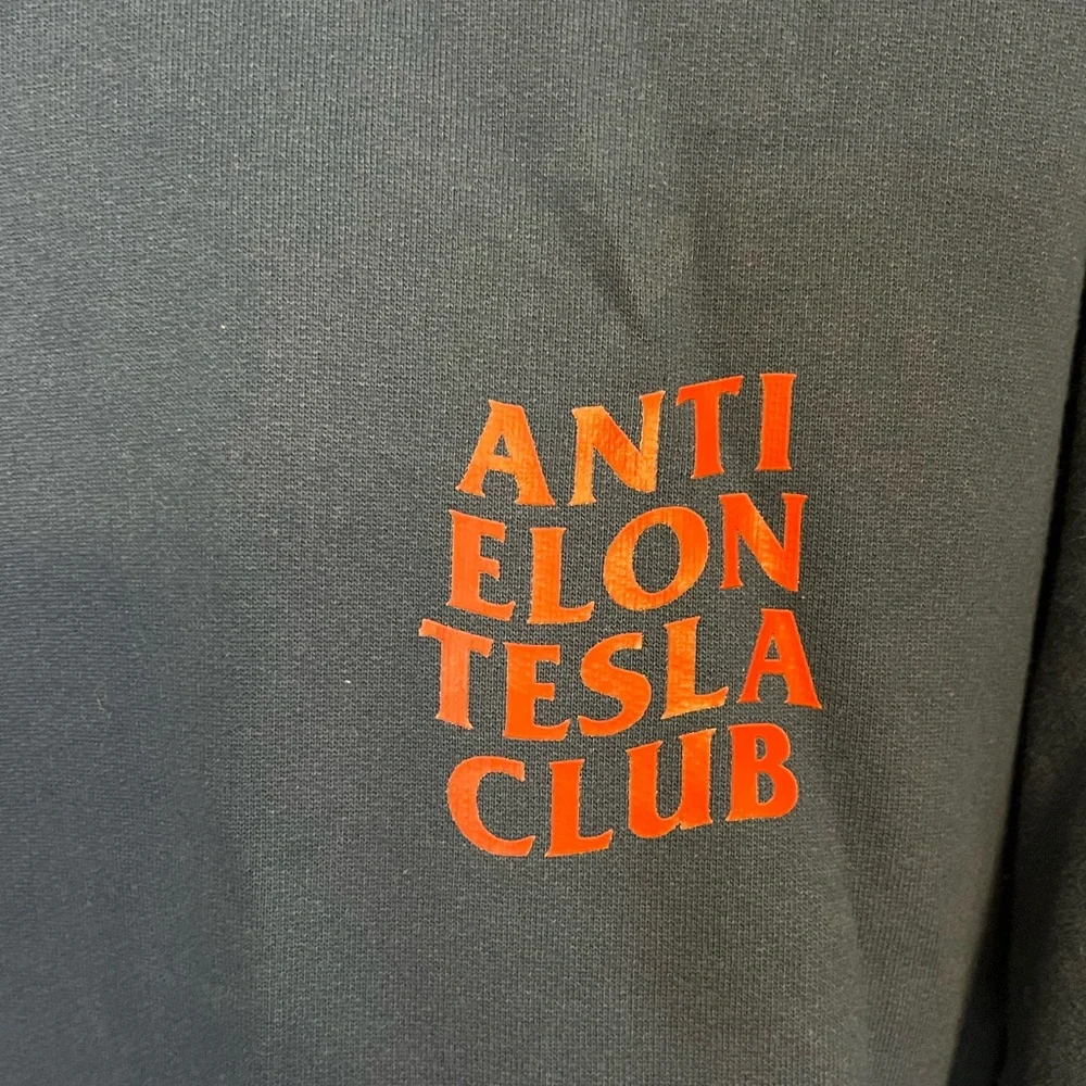Anti Elon Tesla Club hoodie size XXL‎